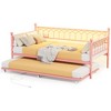 Garvee Twin Daybed with Trundle,Day Bed with LED Lights & Charging Station, Metal Bed Frame with Pull Out Trundle for Living Room, Small Spaces - 3 of 4