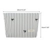 Unique Bargains Lightweight Clutch Plaid Bow Embroidery Makeup Bag 1 Pc - 2 of 4