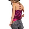 Women's Cowl Neck Sequin Bodysuit - ee:some - 3 of 4
