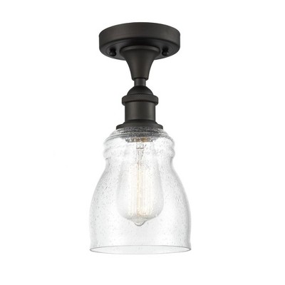 Ellery - 1 Light Semi-Flush Mount In Nautiical Style-13 Inches Tall and 4.5 Inches Wide