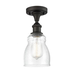 Ellery - 1 Light Semi-Flush Mount In Nautiical Style-13 Inches Tall and 4.5 Inches Wide - 1 of 1