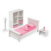 Bedroom Furniture Set for 18" Dolls - White/Pink - 4 of 4