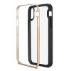 Reiko iPhone X/iPhone XS Hard Transparent Plastic TPU Case in Clear Gold - 3 of 4
