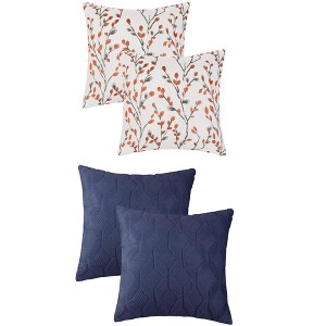 REGALWOVEN 4 Pcs Soft Cozy Decoration Throw Pillow Cases for Home 18 x 18 Inch - 1 of 4