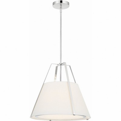 Crystorama Lighting Fulton 3 - Light Pendant in  Polished Nickel