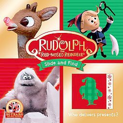 Rudolph the Red-Nosed Reindeer Slide and ( Slide and Find) by Priddy Books (Board Book)