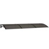 Door Canopy Black Polycarbonate 59.1 x 39.4 in Durable Awning  vidaXL - 2 of 4