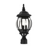 Livex Lighting Frontenac 3 - Light Post Light in  Textured Black - 4 of 4
