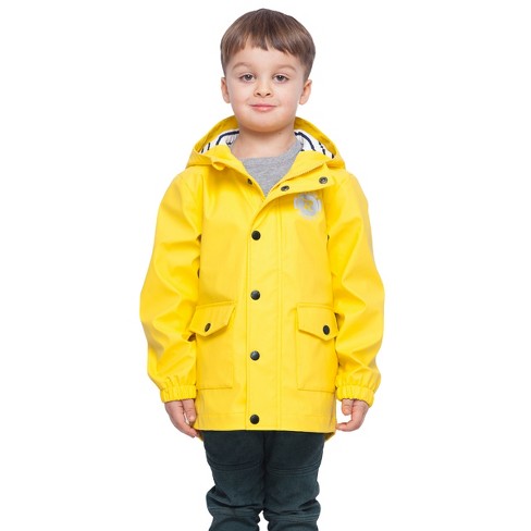 Rokka rolla Boys Waterproof Rain Coats Rubberized Jackets lemon Chrome Size 8 Target