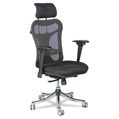 Balt Ergo Ex Executive Office Chair Mesh Back/Upholstered Seat Black/Chrome 34434