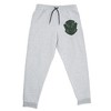 Harry Potter Slytherin Plaid Crest Unisex Jogger Sweatpants with Pockets for Men and Women Athletic Heather - 4 of 4