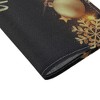 Unique Bargains Christmas Place Mats Linen Black Gold Tone 13"x17.7" 2 Pcs - 4 of 4