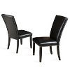18" Set of 2 Finley Side Chairs Black - Steve Silver Co.: Upholstered, Nailhead Trim, Hardwood Frame - 4 of 4