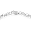 Haus of Brilliance 10K Yellow Gold 1/10 Cttw Diamond Ribbon Heart Charm with Silver Rolo Bracelet - 4 of 4