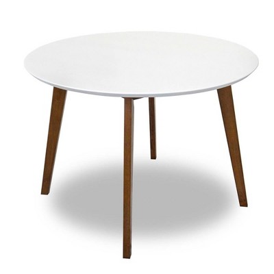 NicBex Solid Wood Round Dining Table with Smooth Finish for Kitchen Dining Room Circle Dinner Pedestal Table