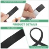 Unique Bargains High Temp Self Stick Heat Resistant BBQ Gasket Tape Grill Gasket Black White 1 PC 0.6" x 0.2", 20FT - 2 of 4