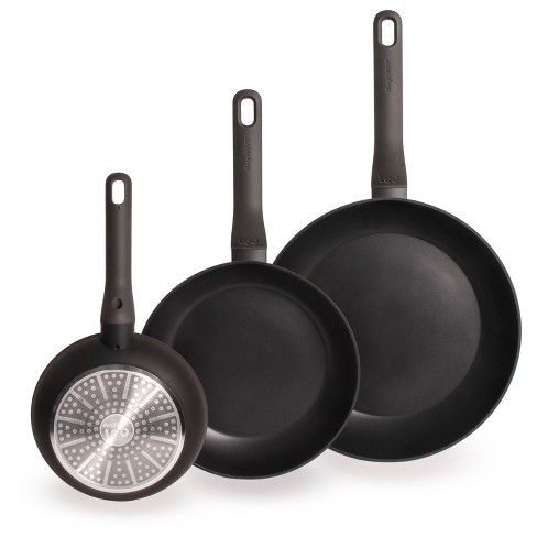 BergHOFF Graphite 3PC Non-Stick Specialty Cookware Set, Recycled Cast Aluminum, CeraGreen - 2pc - Black - 2 Piece