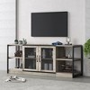 Whizmax Industrial Grey TV Stand for 65 inch TV, TV Console Table with Mesh Door and Storage, for Bedroom, Living Room - 4 of 4