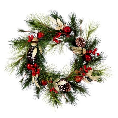 Vickerman Red and Gold Artificial Wreaths