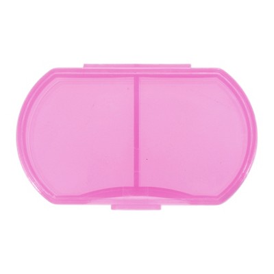 Unique Bargains 2 Grid Portable Mini Pill Case 1 Pc