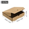 Unique Bargains Sturdy Cowhide Paper Compact Size Pizza Box - 2 of 4