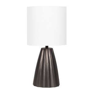 Kate and Laurel Ciji Modern Mango Wood Bedside Table Lamp - 1 of 4