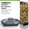 Presto Slimline Electric Skillet with Tempered Glass Lid, Nonstick Kitchen Appliance Multi-Cooker Pot for Cooking, 16 Inches, Black - 2 of 4