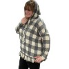 Women's Plaid Hooded Long Sleeve Top - honeyme - 3 of 3