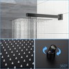 PAGED 12 Inch Ceiling Mount Square Shower Head with Waterfall Tub Spout and Rough-in Valve, Shower Heads for Bathroom - 3 of 4