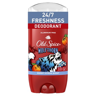 Old Spice Wolfthorn Scent Deodorant for Men - Aluminum-Free 3oz