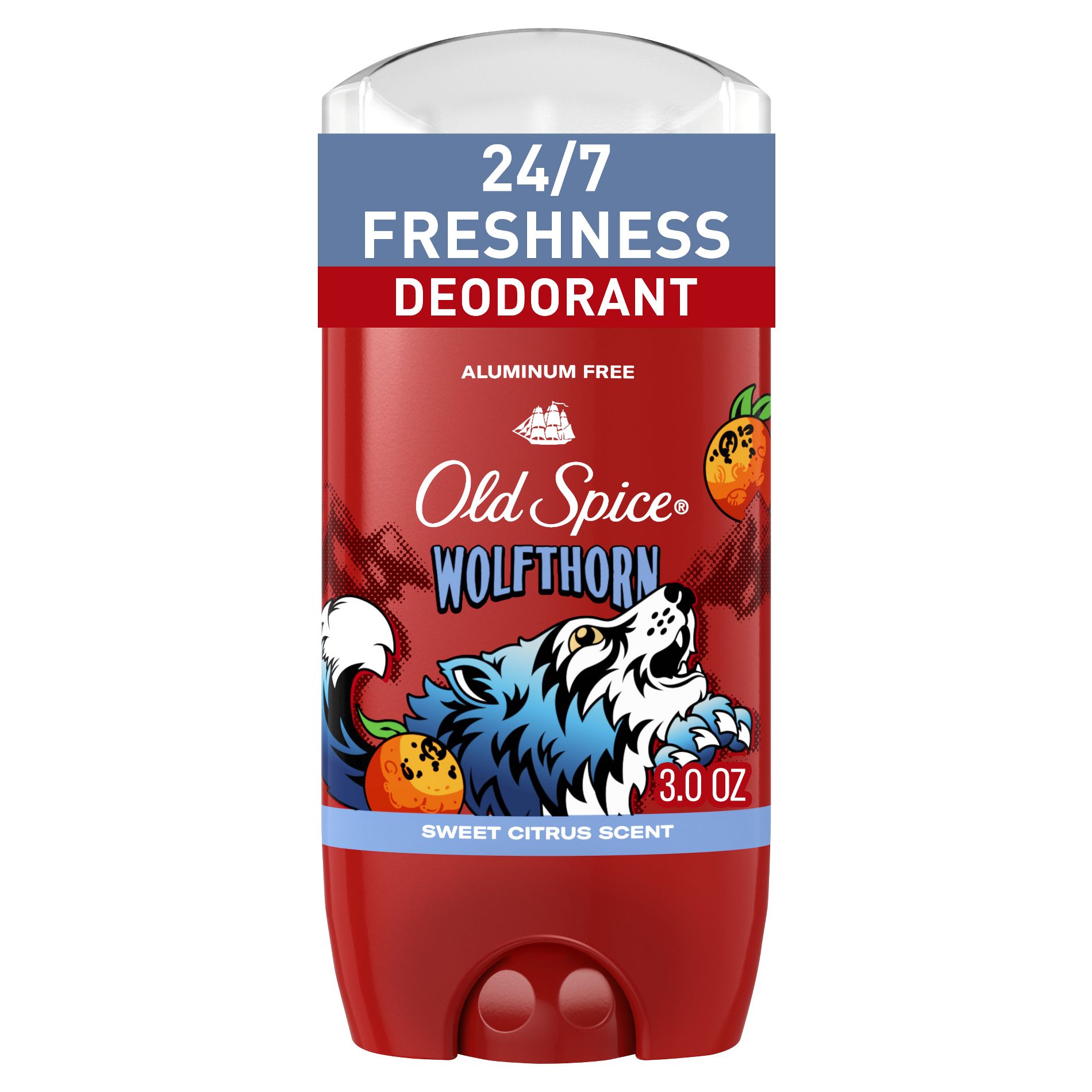 Old Spice Wolfthorn Scent Deodorant for Men - Aluminum-Free 3oz