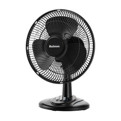 Holmes 12 Oscillating 3 Speed Adjustable Table Fan With Push