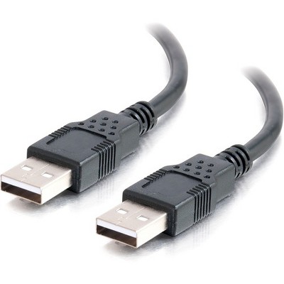  C2G USB 2.0 A to A Cable - USB Cable - 6ft - Type A Male USB - Type A Male USB - 6.56ft - Black 