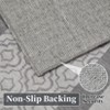 Area Rugs Bordered Modern Washable Rug Non-Slip Low Pile Rubber Backing Indoor Area Rug - 4 of 4