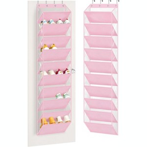 Over-The-Door Shoe Organizer with Deep Pockets - Clear Hanging Storage Rack for Sneakers, Boots, Space-Saving Design - 1 of 4