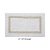 Hotel Bath Rug 100% Premium Cotton Tufted Weave Two Tone Reversible Bathroom Rug, Super Soft Absorbent, Machine Washable Bath Mat - 3 of 4