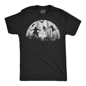Mens Funny T Shirts Moon Skydivers Novelty Graphic Tee For Men - Crazy Dog Men's T Shirt - 1 of 4
