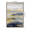 Amanti Art Intuition Blue and Gold II by Jackie Hanson Canvas Wall Art Print Framed 16 x 23-in. - 3 of 4