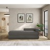 Meridian Furniture,Kennedy Chenille Fabric Bench - 2 of 4