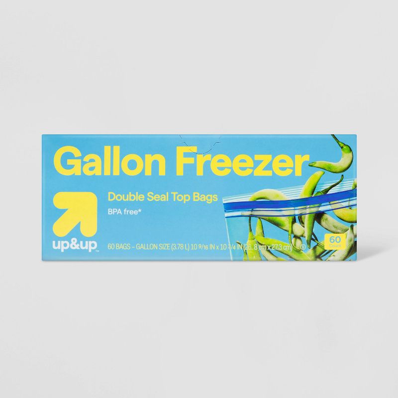 Gallon Freezer Storage Bags - up & up™, 1 of 5