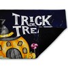 Stupell Industries Trick Or Treat Pumpkin House Printed Outdoor Door Mat, design by Kim Allen, 18"x30" - 2 of 4