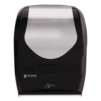 San Jamar Smart System with iQ Sensor Towel Dispenser, 16.5 x 9.75 x 12, Black/Silver