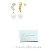 Adornia 14k Gold Plated Deco Crystal and Freshwater Pearl Drop Earrings - 4 of 4
