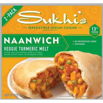 Sukhi's Frozen Frozen Veggie Turmeric Melt Naanwich - 10.4oz/2ct