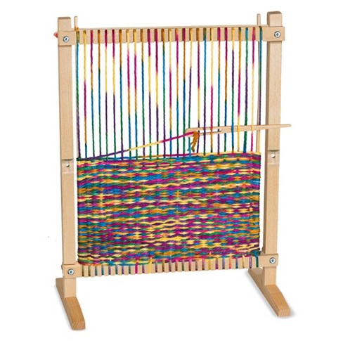 Melissa & Doug Wooden Multi-craft Weaving Loom: Extra-large Frame