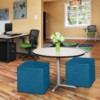 Regency,Jean Square Vinyl Ottoman (Set of 2) - 2 of 3