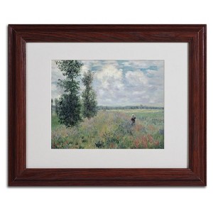 Trademark Fine Art -Claude Monet 'The Poppy Field' Matted Framed Art - 1 of 3