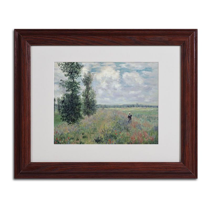Trademark Fine Art -Claude Monet 'The Poppy Field' Matted Framed Art, 1 of 4