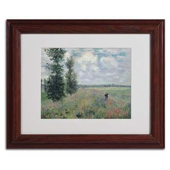 Trademark Fine Art -Claude Monet 'The Poppy Field' Matted Framed Art
