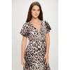 WEST K Women's Georgia Faux Wrap Dress with High-Low Hem and Tie Waist - 4 of 4